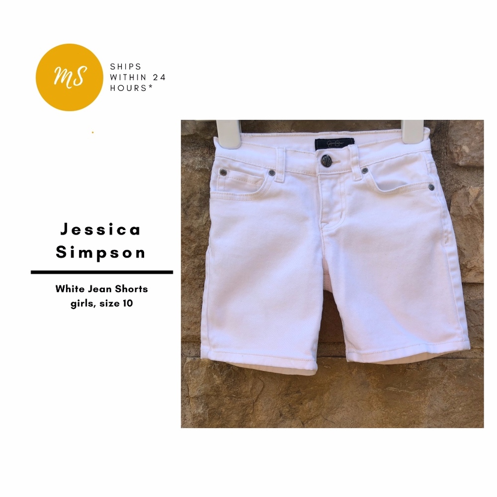 Jessica Simpson White Denim Shorts (Girls)
